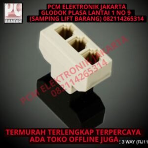 cabang i telepon female 3w 3way 3 w way cabang rj11