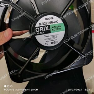 cooling fan super orix 8inchi 220 volt 220v kipas bearing mr22060 ac