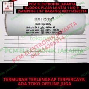 kapasitor capacitor ac mesin cuci 3 kabel 34+8uf 8+34uf 400v 450v