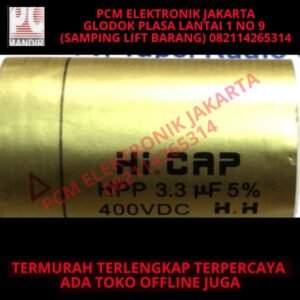 kapasitor 3,3uf hi cap gold hicap 3.3uf 400v 400volt 400vdc nonpolar
