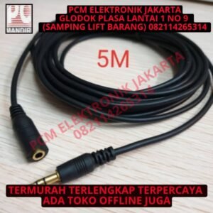 kabel extension perpanjangan audio mini stereo male to female 3.5mm 5m
