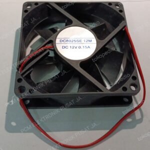 2072 fan kipas 12 volt 2pin 2 pin 8cm 8 cm 8x8 dc8025se-12m 0.15a