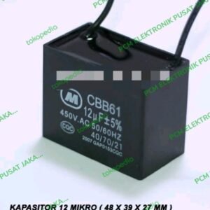 kapasitor capacitor kotak 12uf 12 uf 450v 450volt 450 volt 450vac ac