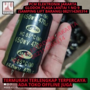 elco 470uf 470 uf 450v 450volt 450 volt samwa jepang asli 35x45 hijau