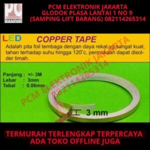 copper foil tape copper tape 3mm lakban tembaga 1roll 1rol 1 rol 30m
