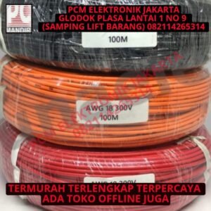 kabel awg18 k 300v awg 18 roll 100meter 100m hitam black serabut tebal
