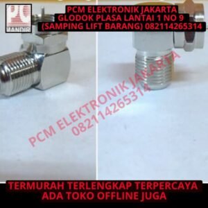 connector konektor f right angle model L tekuk