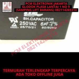 kapasitor capacitor ac 6uf 6 uf 250volt 250v 250vac 250 vac kotak mc