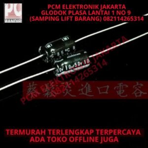 elco elko polar axial kaki kanan kiri 10uf 10 uf 50v 50volt 50 volt