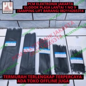 kabel tali ties tis insulok 30cm 30 cm 300mm 300 mm 100pc 100 pc hitam