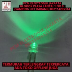 500pc 1pack led topi straw hat 5mm 5 mm superbright super bright hijau