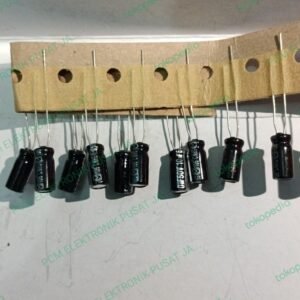 2555 elco elko 10uf 10 uf 50v 50volt 50 volt panasonic hitam black m