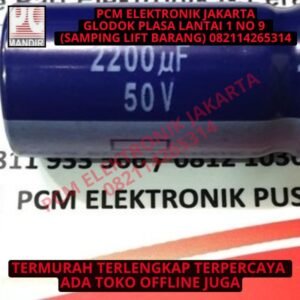 asli Capasitor Kapasitor Elco Panasonic 2200uf 50v 2200 mikro 50 volt