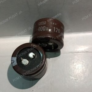 2553 elco elko 120uf 400volt nippon chemicon asli pendek bantet