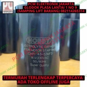 kapasitor starting 43-53uf 330v 330volt 330 volt 53 uf mfd 53mfd nobby