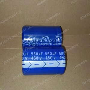 7966 kapasitor elco 560uf 560 uf 450v 450 volt nch audio jepang