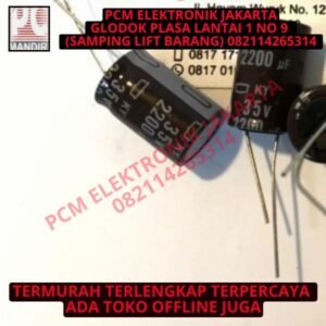 kapasitor capacitor elco elko 2200uf 35v / 2200 uf 35 v / 2200 35v