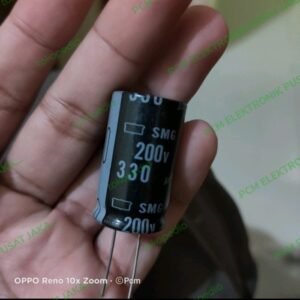 elco elko 330uf 330 uf 200v 200volt 200 volt nippon chemicon asli