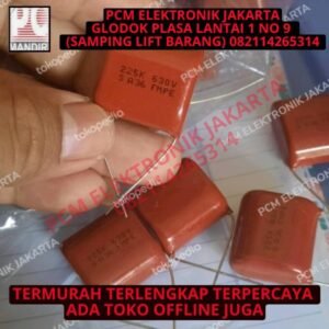 kapasitor capacitor milar mylar 225k 225 2.2 uf 630v 630 volt jepang
