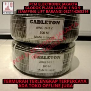 kabel awg2x24 awg 2x24 tranparan 1roll 1 roll 100m 100meter 100 meter