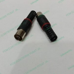 1532 jack jek jeck kepala antena antenna anten tv plastik female cewek