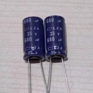 elco elko kapasitor capacitor 680uf 680 uf 35v 35volt 35 volt nippon
