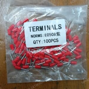 1144 skun schoon sepatu kabel ferules ferrulles e0508 0.5mm merah red
