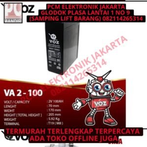 Battery Baterai Aki 100Ah 2v VOZ 2volt 2 volt 100 ah VRLA ampere
