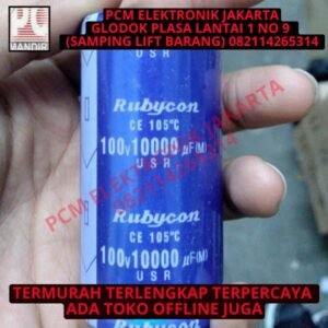 elco 10000uf 10000 uf 100v 100volt 100 v volt rubycon asli biru ori