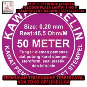 KAWAT NIKELIN 0.20 MM 50 METER bagus