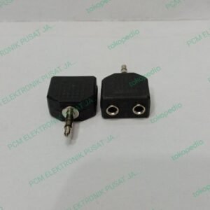 1516 konektor connector T mini stereo 3.5mm 3,5mm 2 cewe to 1 cowo