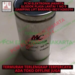 kapasitor ac mc bulat almunium 9uf 9 uf 450v 450vac 450 vac