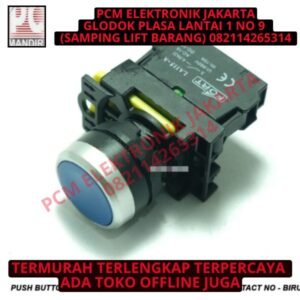 Push Button - Spring Return - FORT LA115-A5-10 - CONTACT NO - Biru