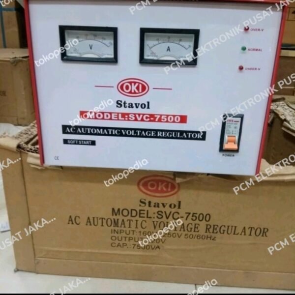 Stabilizer Regulator Listrik OKI 7500 watt Stabiliser 7500w 7.5kva