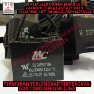 kapasitor capacitor ac kotak mc 2.2 uf 450v 450vac 450 vac kabel