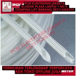 Selongsong Kabel Tahan Panas ( Fiberglass Sleeving ) 15 mm