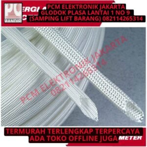 Selongsong Kabel Tahan Panas ( Fiberglass Sleeving ) 10 mm 1roll 50m