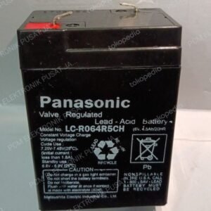 2270 aki accu acu 6v 6volt 6 volt panasonic 4.5ah motoran mobilan