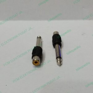 1759 konektor sambungan jeck akai male gitar to cover rca av female