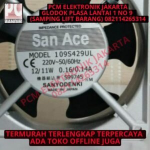 fan 220v 12cm bearing sun ace san ace sanace sanyo denki silver 12x12