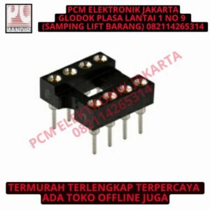 gold plated bulat soket socket ic kaki 8p 8pin 8 p pin 2x4 round hole