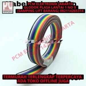 1m 1meter 1 meter kabel pelangi 10p 10jalur 10pin 10 pin jalur rainbow