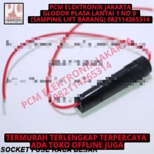 Socket Fuse Kaca Besar + Kabel