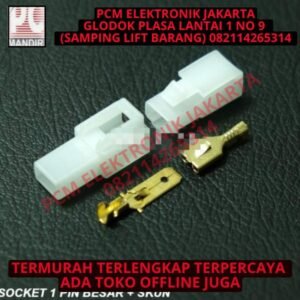 Socket Kabel 1 Pin Besar ( Set + Skun )