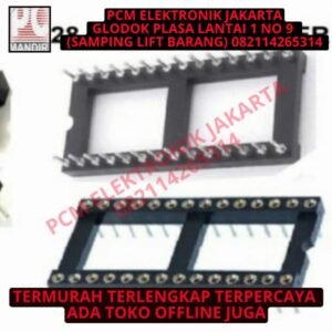 gold bulat soket socket ic wide kaki 28p 28pin 28 pin 2x14 round hole