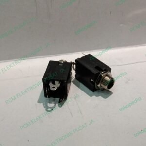 2462 socket soket audio akai 6.5mm 6,5mm mic toa box chasis hitam