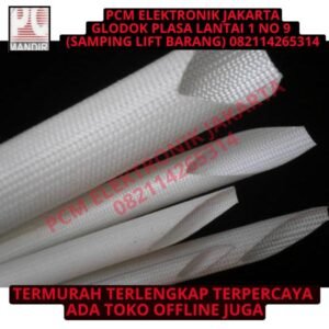 Selongsong Kabel Tahan Panas ( Fiberglass Sleeving ) 3 mm 1roll 100m