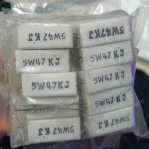 1991 resistor r5w 5watt 5 watt 5w47kj 5w 47k 47kj 5w47k 5w47krj 47krj
