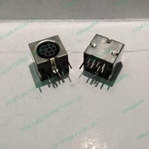 2381 socket soket mini din svideo s-video 8pin 8kaki pcb s video