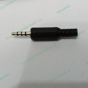 1661 konektor connector jack jeck kepala mini stereo 3 garis plastik